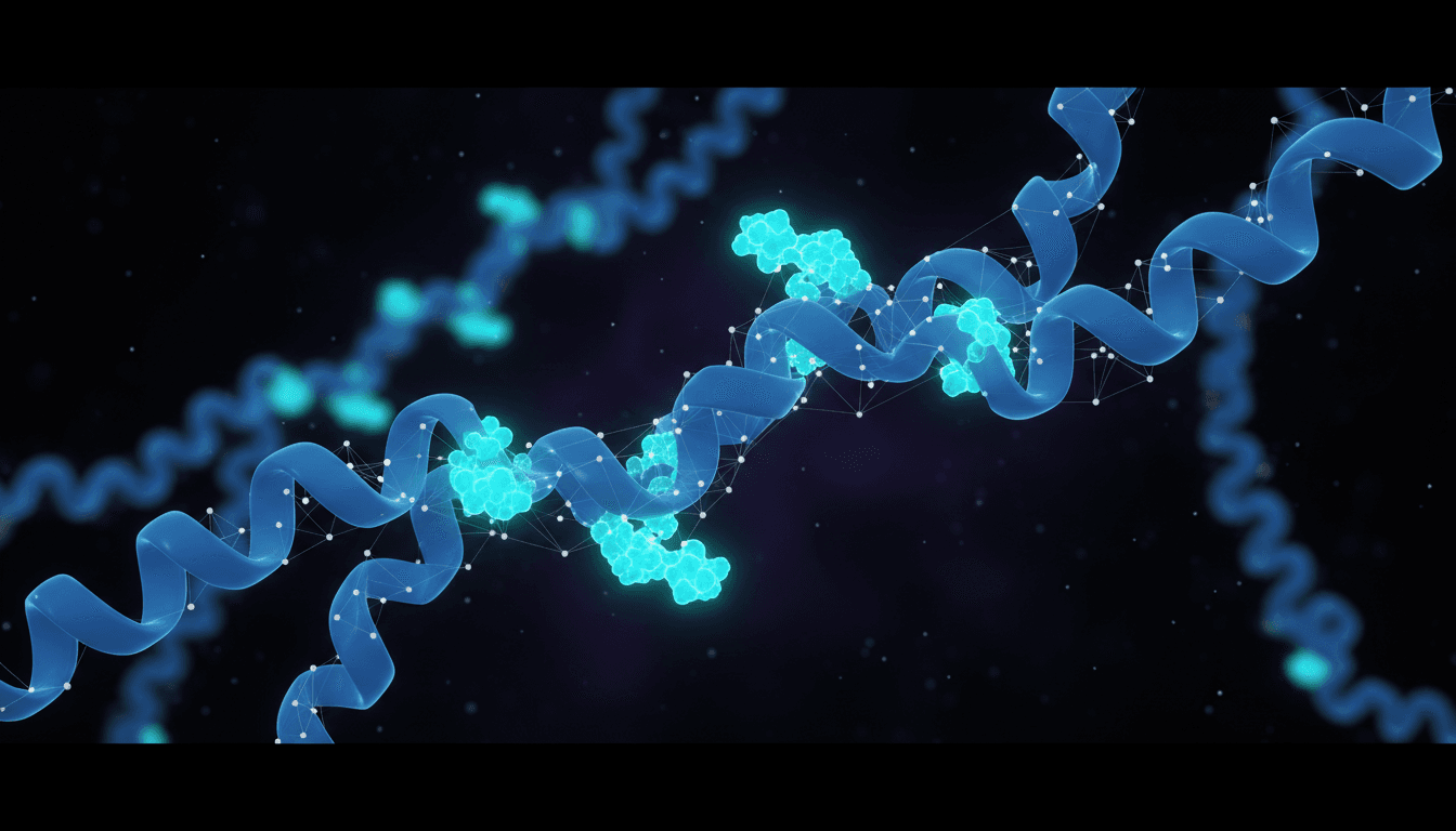 Molecular visualization of biomarker binding to PARP enzyme